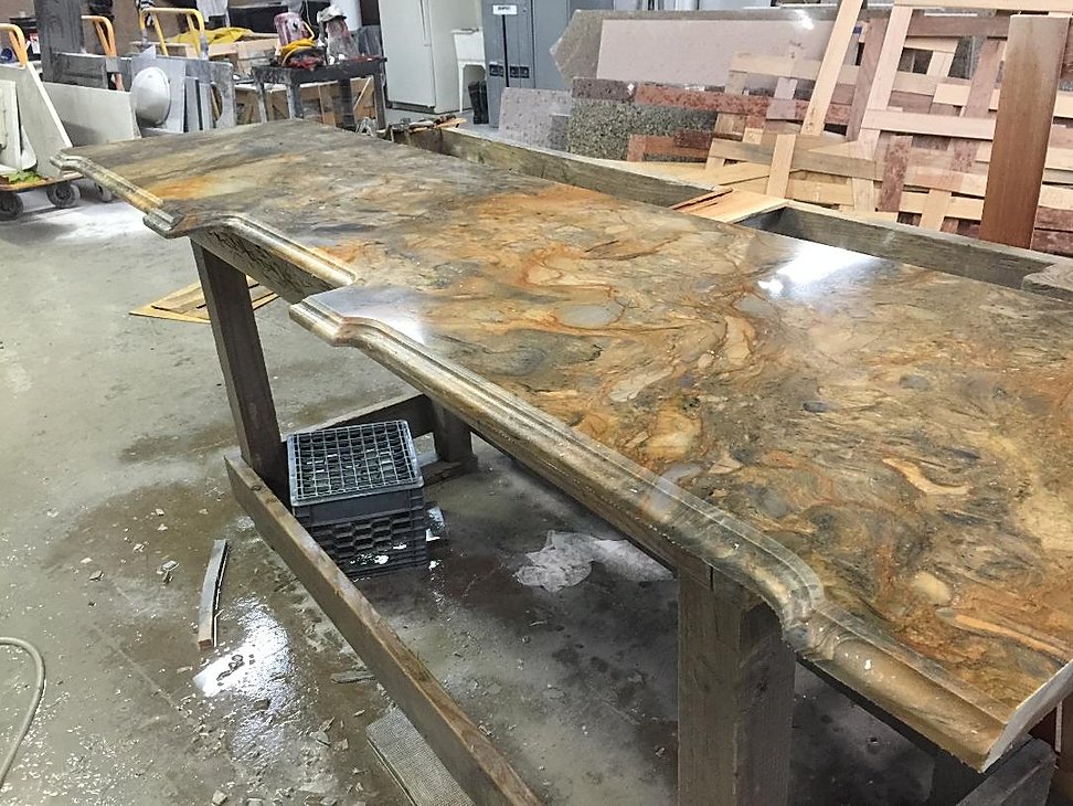 carved marble table top